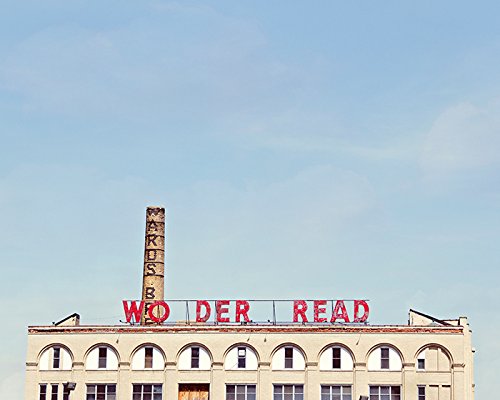 Historic Buffalo industrial building with a rooftop sign